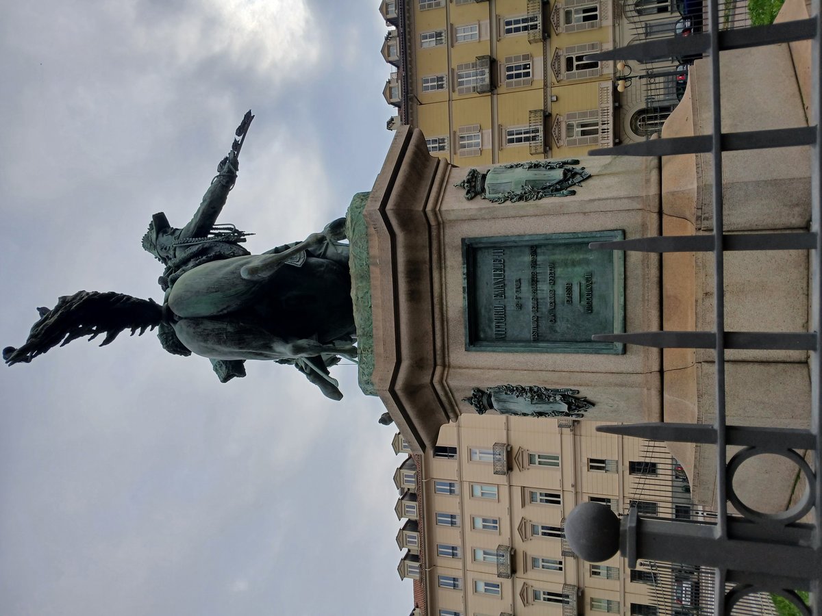 Statue of Vittorio Emanuele II King of Italy in Genoa