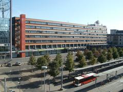 Hauptbahnhof Saarbrücken main train station building exterior