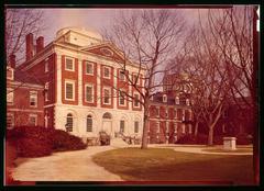 Historic Pennsylvania Hospital building at Eighth and Ninth, Pine and Spruce Streets in Philadelphia