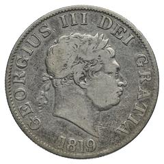 United Kingdom George III Half Crown Coin 1817