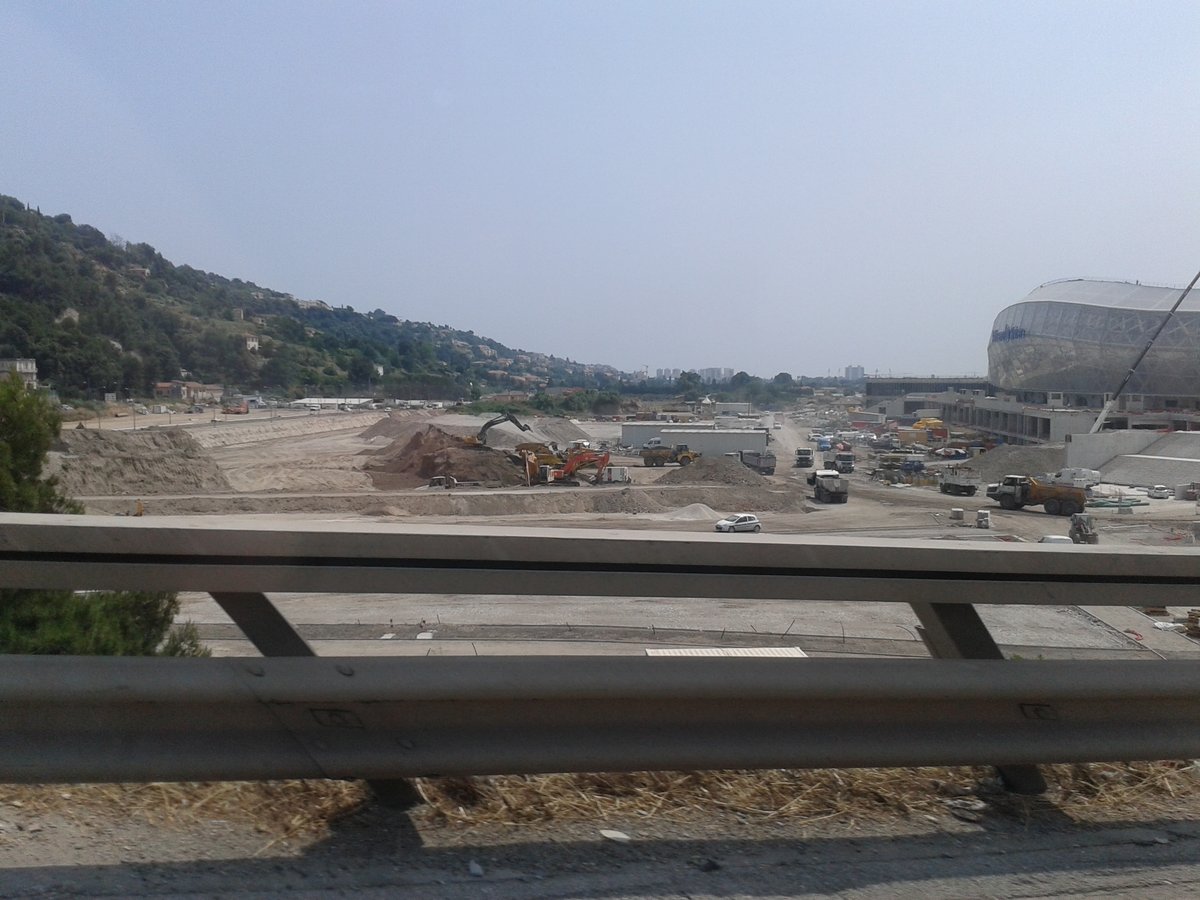 Construction site near Allianz Riviera stadium on July 17, 2013