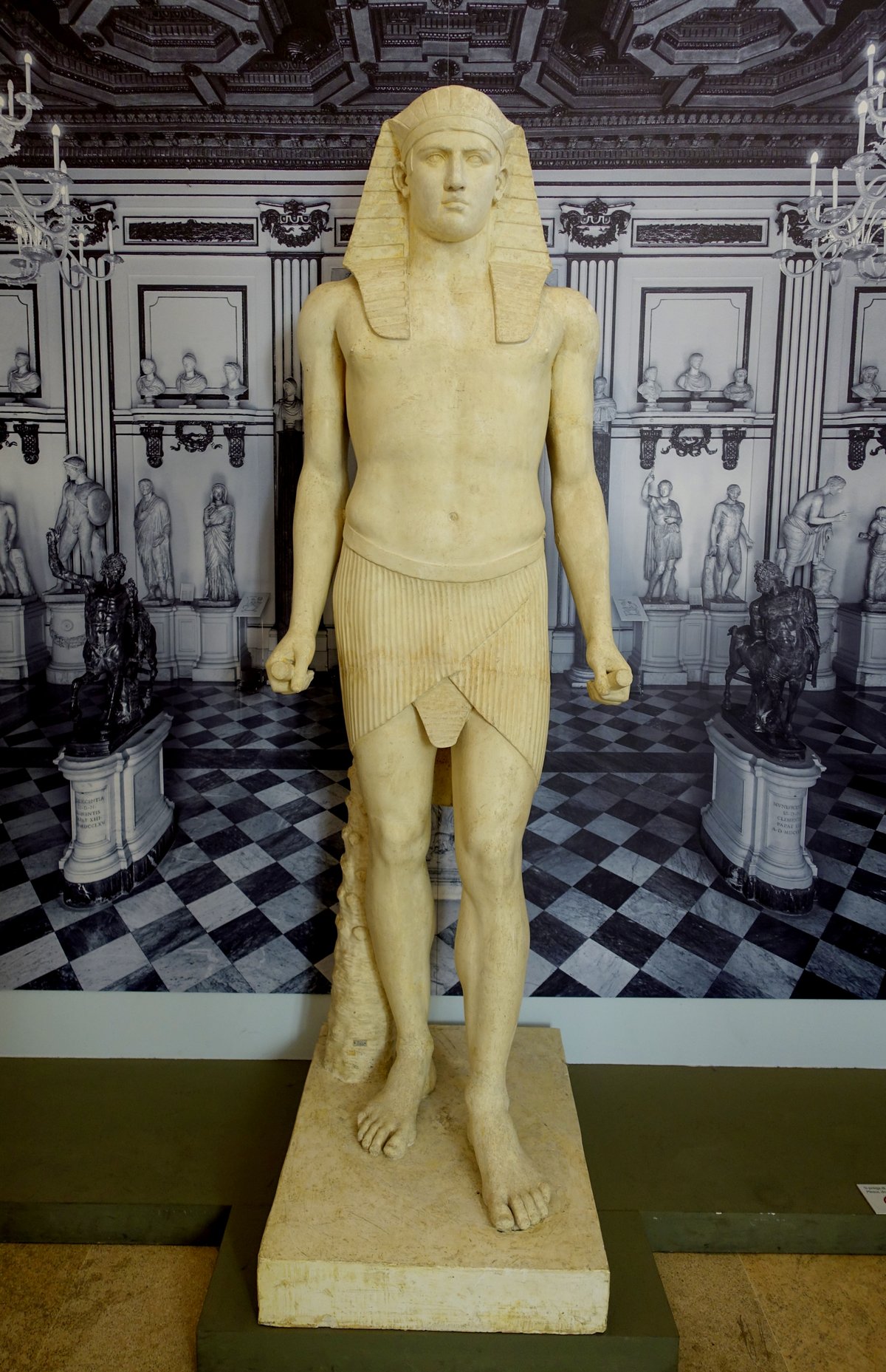 Antinous Roman sculpture cast from late Hadrianic age