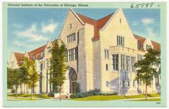 Exterior view of the Oriental Institute of the University of Chicago in Illinois