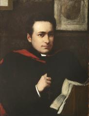 Portrait of Reverend Aubrey Lackington Moore, Tutor of Keble College from 1880 to 1890, painted by Charles Wellington Furse