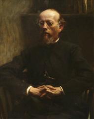 Portrait of Reverend Walter Lock, Warden of Keble College from 1897 to 1920, painted by Charles Wellington Furse