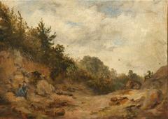 Keston Common, Kent landscape painting by David Cox the Younger