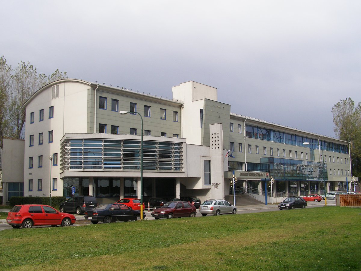 District Court Bratislava V building on Prokofievova street