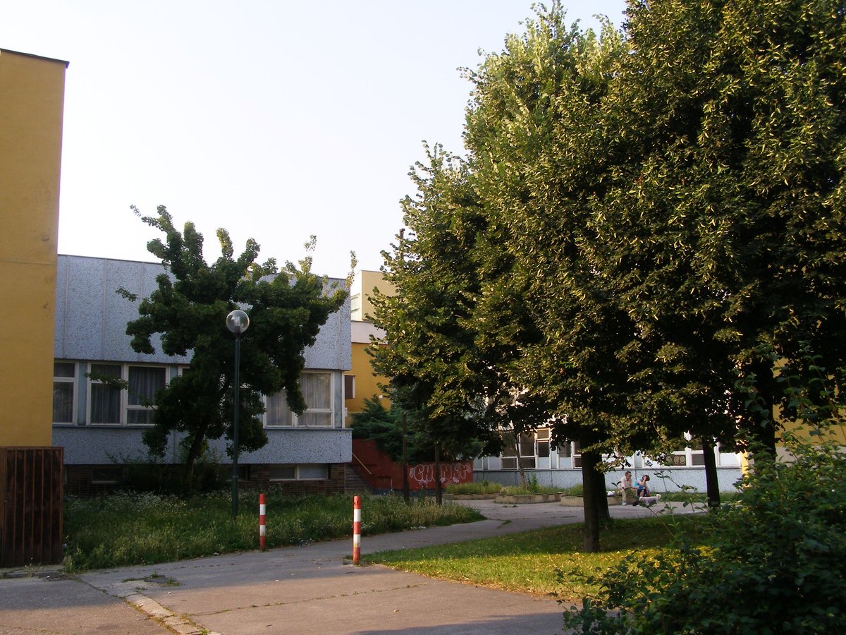 Waldorf School building in Bratislava on M. C. Sklodowskej street