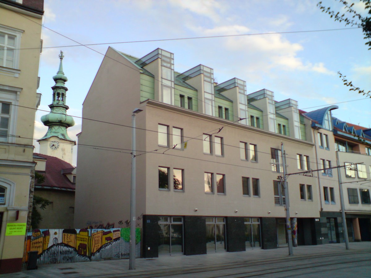 Župné náměstí square in Bratislava city center with historic buildings