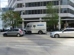Brinks armoured car on Dundas near Eaton's Centre