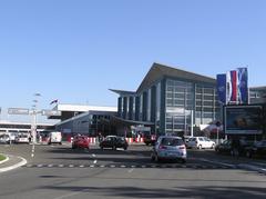 Exterior view of Belgrade Nikola Tesla Airport building