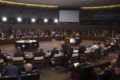 NATO defense ministers meeting at NATO headquarters in Brussels on June 26, 2019