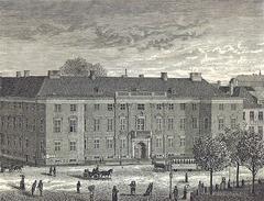 Charlottenborg Palace exterior with classical architecture in Copenhagen
