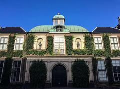 Charlottenborg facade viewed from the courtyard in Copenhagen