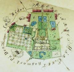 Antique map of Hässelby estate in Spånga parish from 1812