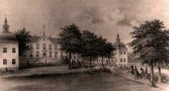Hasselby castle lithograph Stockholm 1868