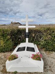 Memorial grave of René Gervais and Henri Bourgeois French Resistance fighters at Port-Louis
