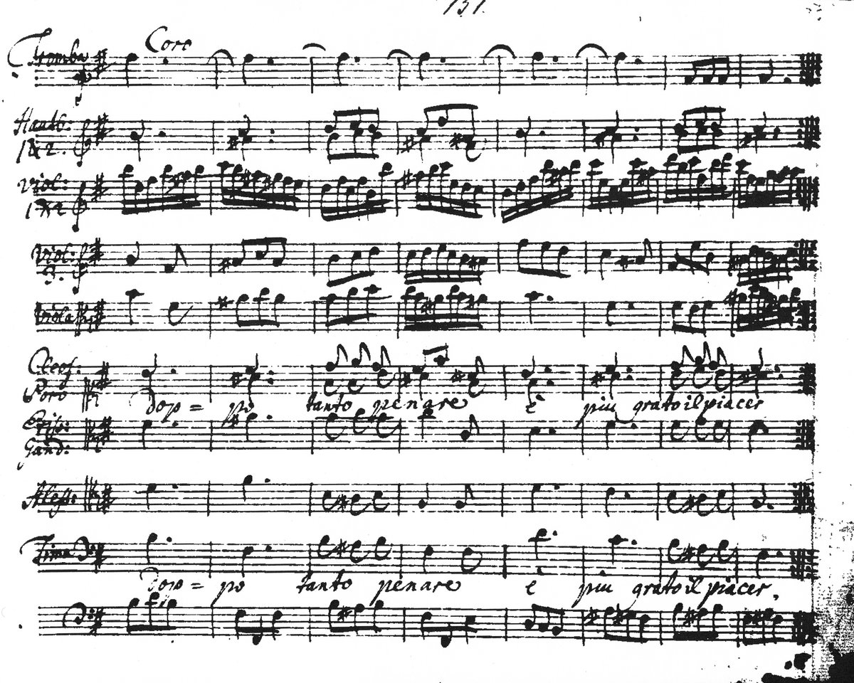 First page of the final chorus handwritten by Poro