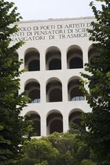 Mussolini's Palace of Italian Civilization in EUR district, Rome