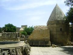 The Shirvanshah's Palace and Key Gubad Mosque in the Old City of Baku, Azerbaijan, showcasing 14th-century Islamic architecture