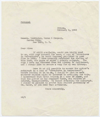 WLMK letter requesting a book