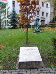 Oak tree of Olympic champion wrestler Károly Kárpáti in the garden of the Hungarian University of Physical Education
