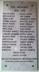 Pro Memoria memorial plaque at the main building of the University of Physical Education