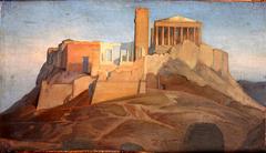 View of the Acropolis of Athens oil painting