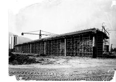 Autopont de Grenoble bridge under construction in 1967