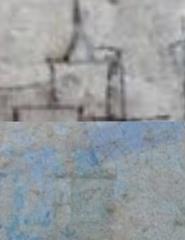 Detail of The Last Supper fresco by Leonardo da Vinci in Chiesa Sopra Olcio