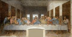 Leonardo da Vinci painting The Last Supper depicting Jesus Christ and his apostles during the final meal before his crucifixion