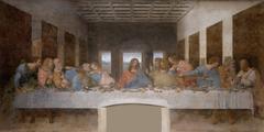 The Last Supper painting by Leonardo Da Vinci high resolution