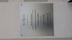 Inaugural plaque of College La Tourette on Boulevard de la Croix-Rousse in Lyon 1er