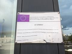 Plaque Le Sunway on Avenue Jean Jaurès in Lyon 7th arrondissement