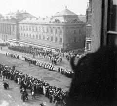Szent György tér during the August 20 Szent Jobb procession in Budapest