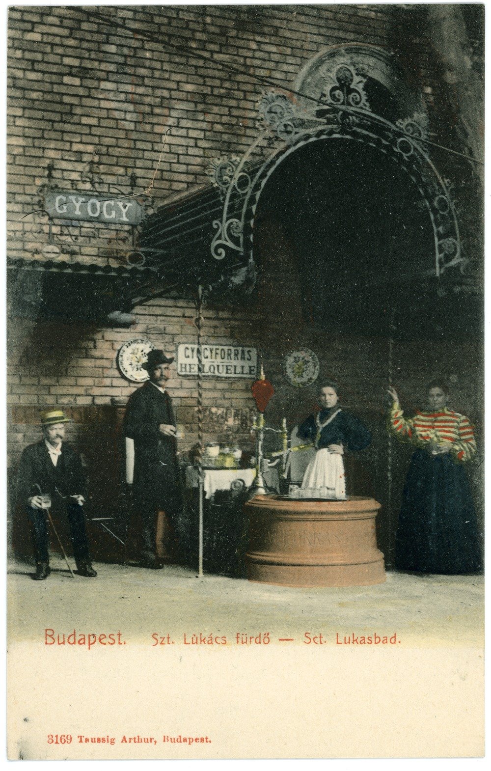 Historical image of Sct. Lukasbad in Budapest from 1903
