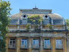 Old facade of Lukács Thermal Bath in Budapest