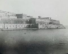 View of Valletta Lower Barrakka Gardens with F.D. Edmunds building in the background