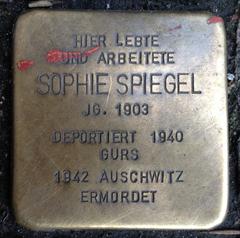 Stolperstein Dedicato A Sophie Spiegel