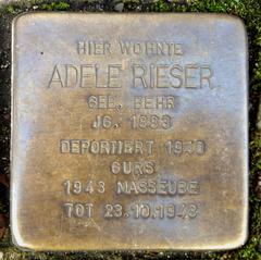 Stolperstein Dedicato A Adele Rieser