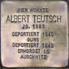 Stolperstein Dedicato A Albert Teutsch