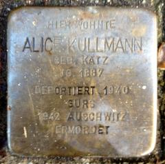 Stolperstein Dedicato A Alice Kullmann