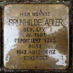 Stolperstein Dedicato A Brunhilde Adler