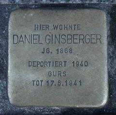 Stolperstein Dedicato A Daniel Ginsberger