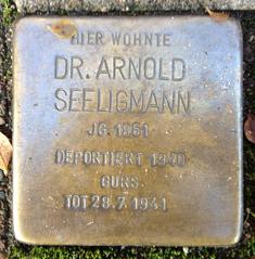Stolperstein Dedicato A Arnold Seeligmann