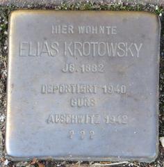Stolperstein Dedicato A Elias Krotowsky