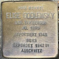 Stolperstein Dedicato A Elise Godlewsky