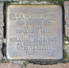 Stolperstein Dedicato A Elsa Homburger