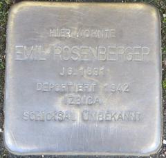 Stolperstein Dedicato A Emil Rosenberger