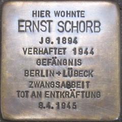Stolperstein Dedicato A Ernst Schorb